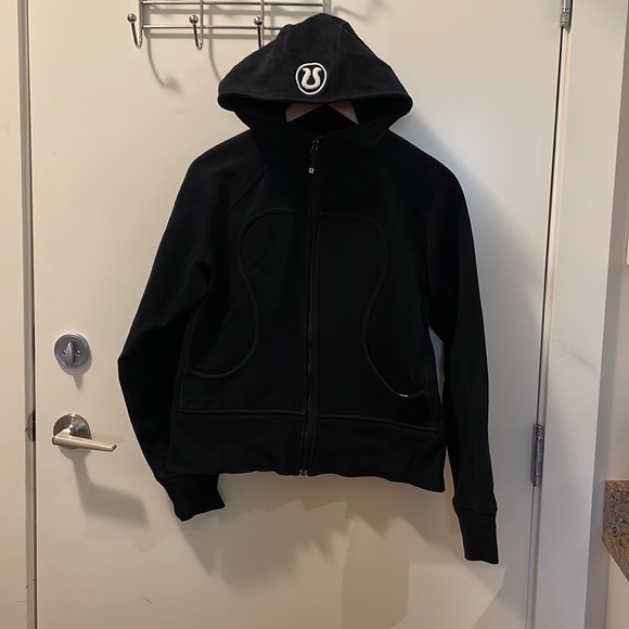 lululemon athletica Tops - Lululemon Full-Zip Scuba Hoodie Black Size 10